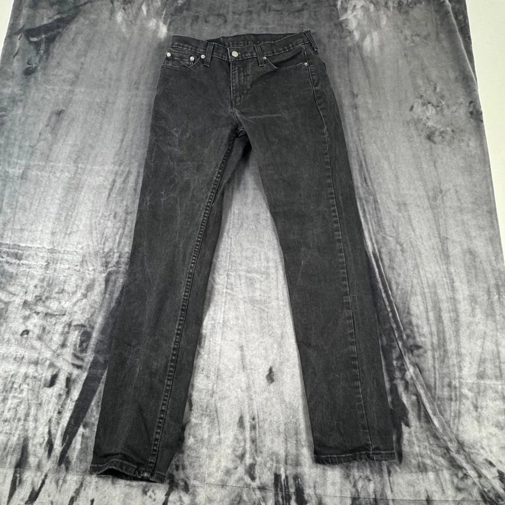 Levi's 511 Slim Fit Jeans Mens 30x32 Black Faded Denim 04511-1907